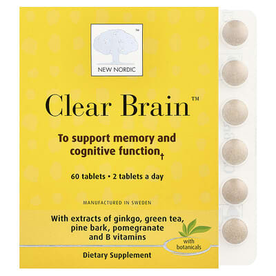 New Nordic, Clear Mind™, 60 Tablets
