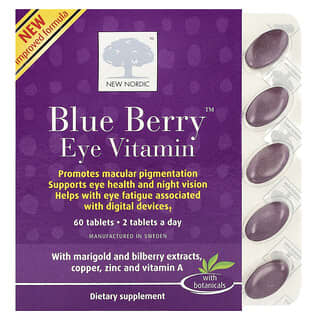 New Nordic, Blue Berry, Eye Vitamin, 60 Tablets
