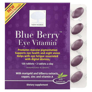 New Nordic, Blue Berry™ Eye Vitamin , 120 Tablets