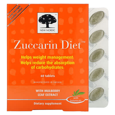 New Nordic, Zuccarin Diet Heat Control Tablets, 60 Tablets