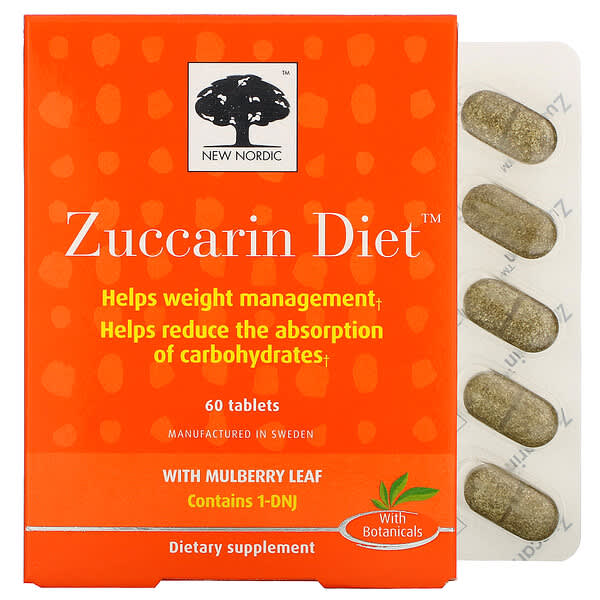 New Nordic‏, Zuccarin Diet, 60 Tablets