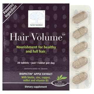 New Nordic, Volume Rambut dengan Botanicals, 30 Tablet