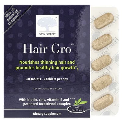 New Nordic, Hair Gro™, 60 tablets