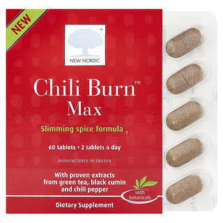 New Nordic, Chili Burn™ Max, 60 Tabletten