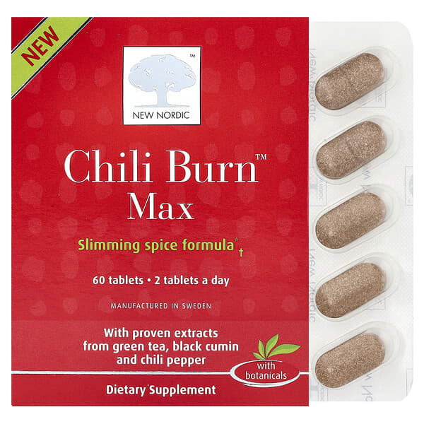 New Nordic, Chili Burn™ Max，60 片