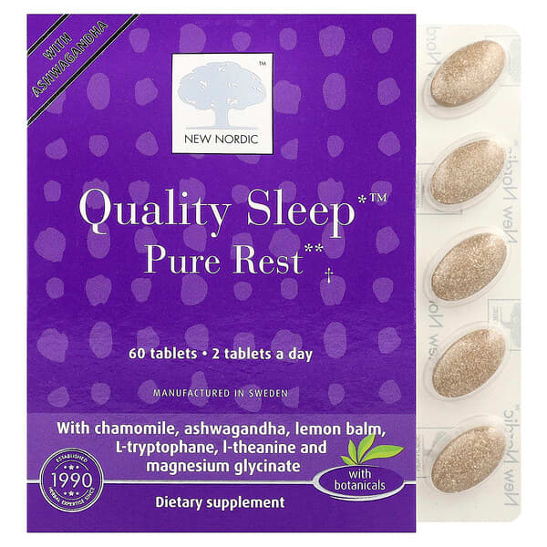 New Nordic, Quality Sleep™, Pure Rest, 60 Tablets