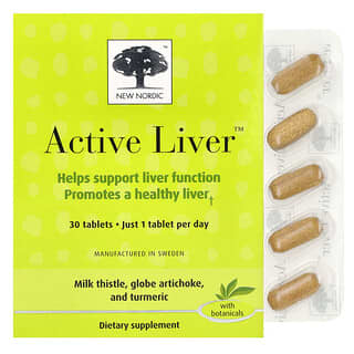 New Nordic, Active Liver, підтримка печінки, 30 таблеток