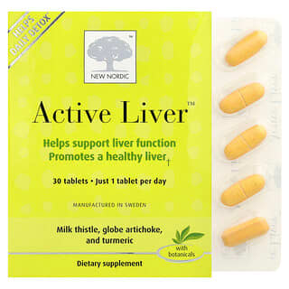 New Nordic, Active Liver™, добавка для печени, 30 таблеток