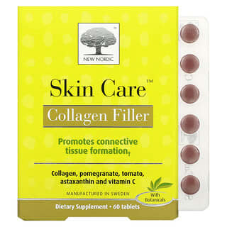 New Nordic US Inc, Skin Care, Collagen Filler, 60 Tablets