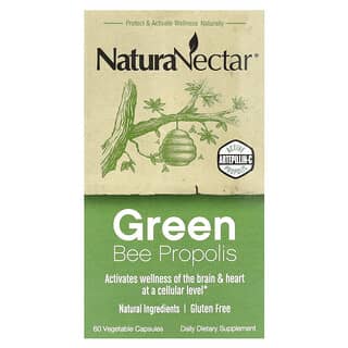 NaturaNectar, Green Bee Propolis, 60 Vegetable Capsules