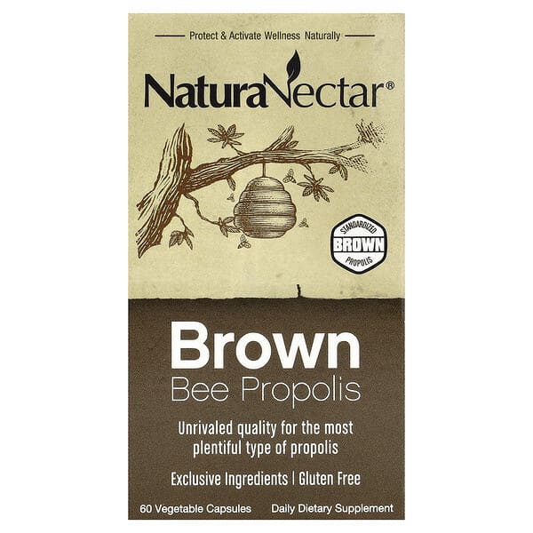 Brown Bee Propolis, 60 Vegetable Capsules