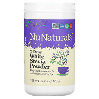 NuNaturals, NuStevia หญ้าหวานสีขาวชนิดผง ขนาด 12 ออนซ์ (340 ก.)