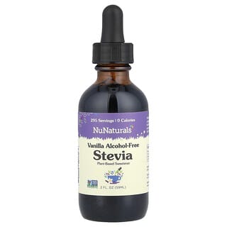 NuNaturals, Alkol İçermeyen Stevia, Vanilya, 2 fl oz (59 ml)