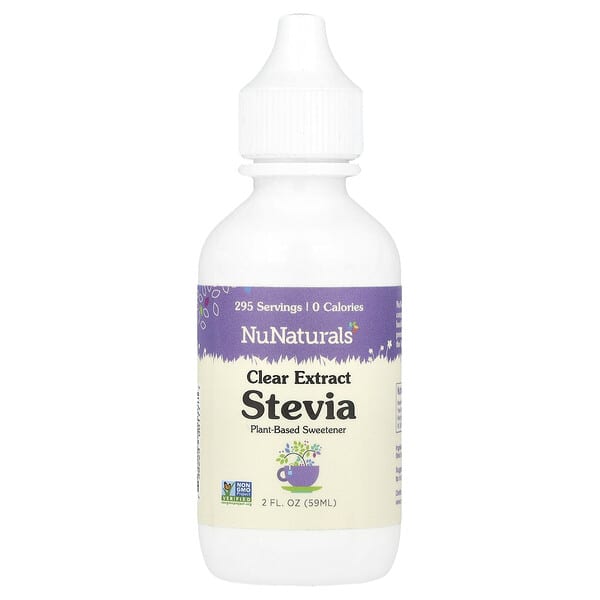 NuNaturals, 스테비아 투명 추출물, 59ml(2fl oz)