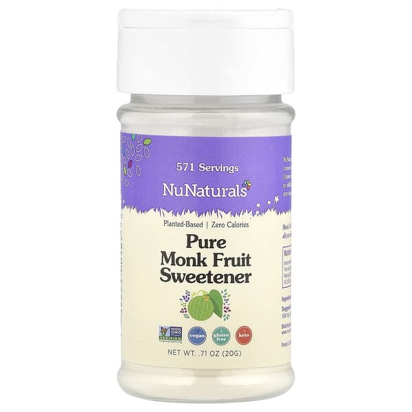 NuNaturals, 순수 나한과 감미료, 20g(0.71oz)