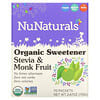 Organic Sweetener, Stevia and Monk Fruit, 70 Packets, 2.47 oz (70 g)