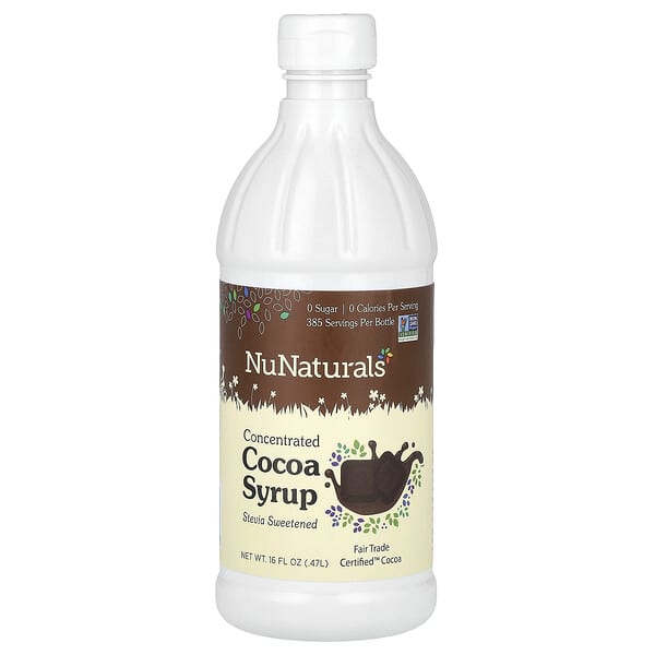 NuNaturals, 甜葉菊濃縮可可糖漿，16 液量盎司（0.47 升）