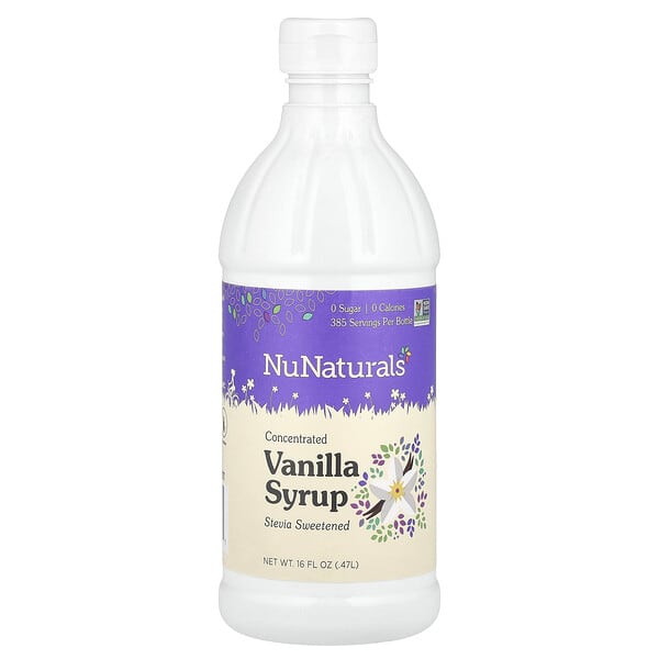 NuNaturals, 농축 바닐라 시럽, 0.47l(16fl oz)