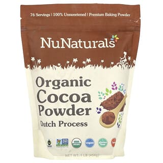 NuNaturals, Cacao biologico in polvere, 454 g