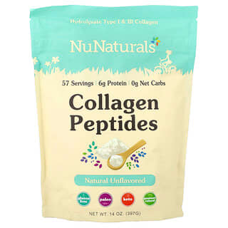 NuNaturals, Пептиды коллагена, 397 г (14 унций)