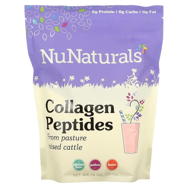 NuNaturals, Collagen Peptides, 14 oz (397 g)