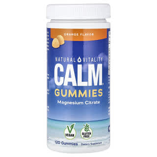Natural Vitality, CALM, добавка с магнием, апельсин, 83 мг, 120 жевательных таблеток