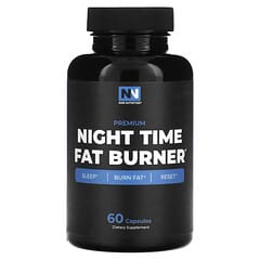 Nobi Nutrition, Quemagrasas nocturno prémium, 60 cápsulas
