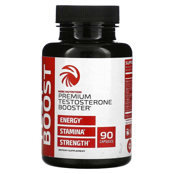 Nobi Nutrition, Potenciador de testosterona prémium, 90 cápsulas