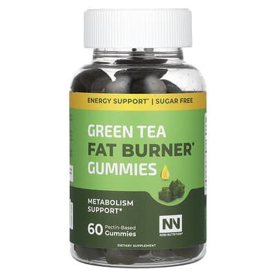 Nobi Nutrition, Green Tea Fat Burning Gummies, 60 Pectin-Based Gummies