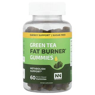 Nobi Nutrition, Green Tea Fat Burner Gummies, 60 Pectin-Based Gummies