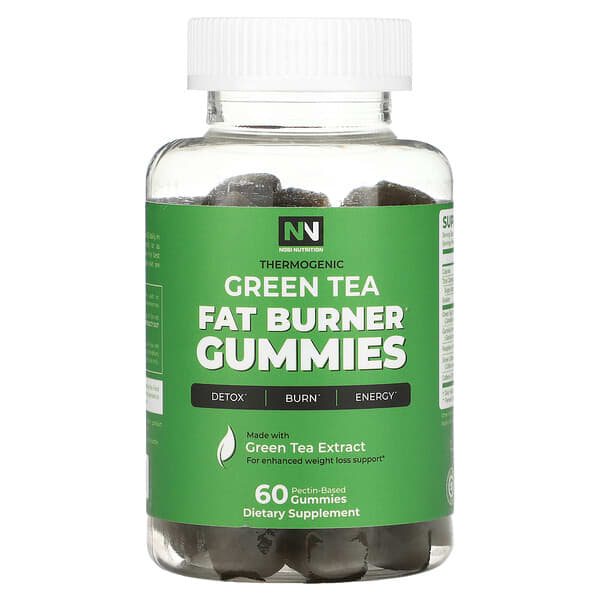 Nobi Nutrition, Green Tea Fat Burner Gummies, 60 PectinBased Gummies
