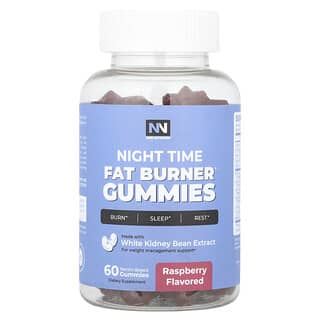 Nobi Nutrition, Gommes anti-graisses de nuit, Framboise, 60 gommes à base de pectine