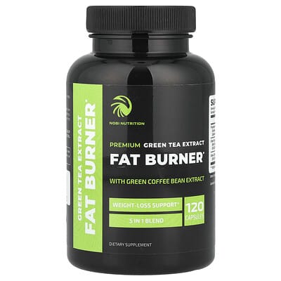 Nobi Nutrition, Premium Green Tea Extract Fat Burner, 120 Capsules