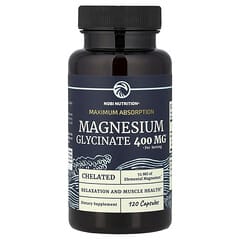 Glicinato de magnesio, Máxima absorción, 120 cápsulas (200 mg por