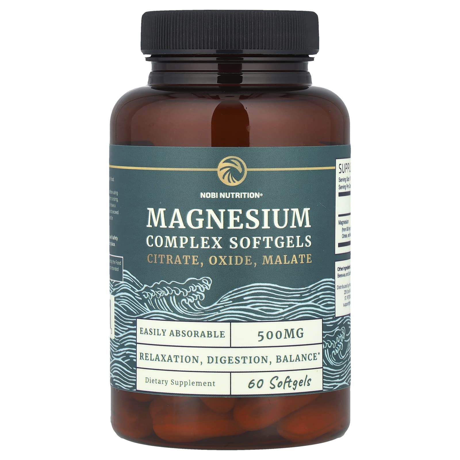 Complex de magneziu, 500 mg, 60 capsule moi