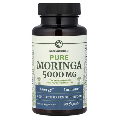 Nobi Nutrition, Pure Moringa, 5,000 mg, 60 Capsules