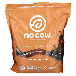 No Cow, Protein Powder, Smooth Chocolate, 1.7 lbs (774 g)