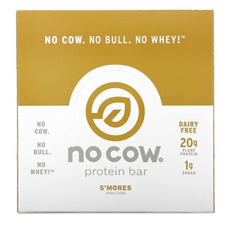 No Cow, протеиновые батончики со вкусом зефира, 60 г (2,12 унции) 12 шт.