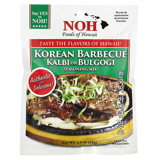 NOH Foods of Hawaii, Mezcla de condimentos kalbi o bulgogi para barbacoa coreana, 42 g (1,5 oz)