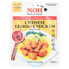 NOH Foods of Hawaii, 중국 레몬 치킨 소스 믹스, 42g(1.5oz)