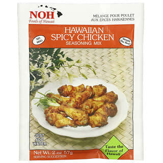 NOH Foods of Hawaii, Mezcla de condimentos hawaianos con especias y pollo, 57 g (2 oz)