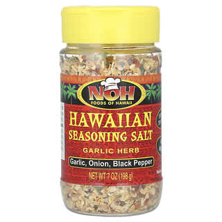 NOH Foods of Hawaii, Sel d'assaisonnement hawaïen, Ail et herbes, 198 g