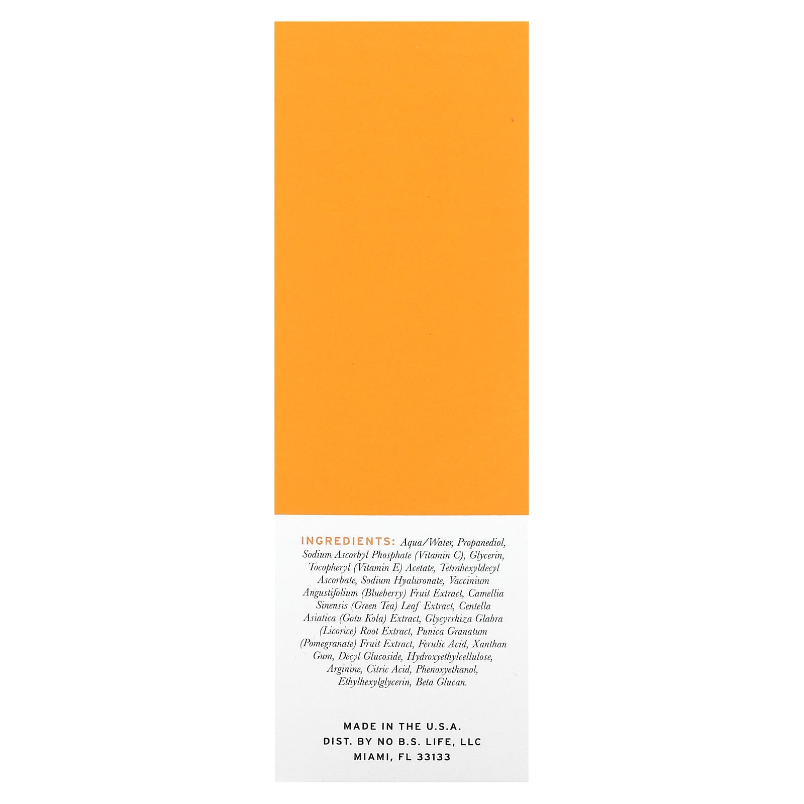 No BS Skincare, Vitamin C + E Serum, 1 fl oz (30 ml)