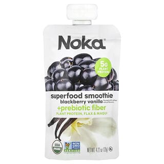 Noka, Superfood Smoothie + Prebiotic Fiber, Blackberry Vanilla, 4.22 oz (120 g)