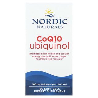 Nordic Naturals, ユビキノール、Nordic CoQ10（ノルディック コエンザイムQ10）、100mg、ソフトジェル60粒