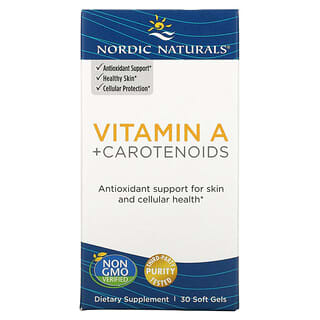 Nordic Naturals, Vitamina A y carotenoides, 30 cápsulas blandas