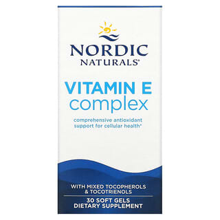 Nordic Naturals, Complejo de vitamina E, 30 cápsulas blandas