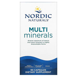 Nordic Naturals, Multiminerales, 90 cápsulas