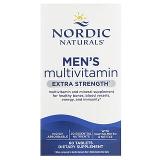 Nordic Naturals, Men's Multivitamin, Extra Strength, 60 Tablets