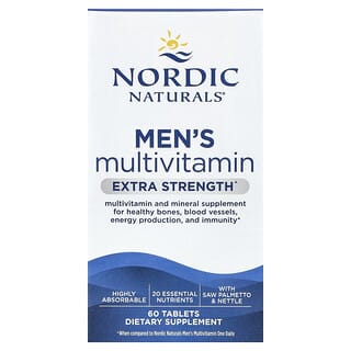 Nordic Naturals, Men's Multivitamin, Multivitamin für Männer, 60 Tabletten
